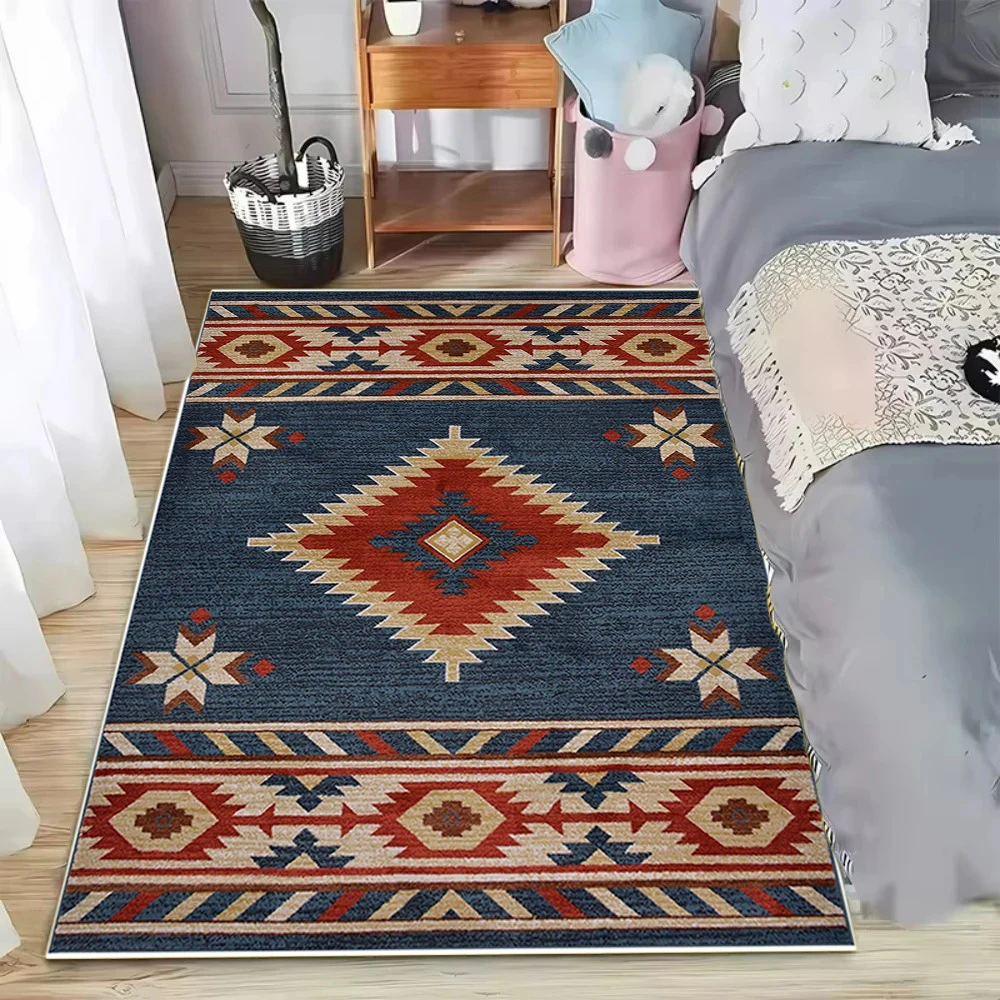 Southwestern Native Aztec Carpets for Living Room Decoration Rugs for Bedroom Decor Carpet Washable Rug Floor Mats for Home