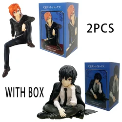 FuRyu Bungo Stray Dogs 12cm Dazai Osamu Noodles Press Figure Japanese Cartoon Figurines Collection Cute Toys