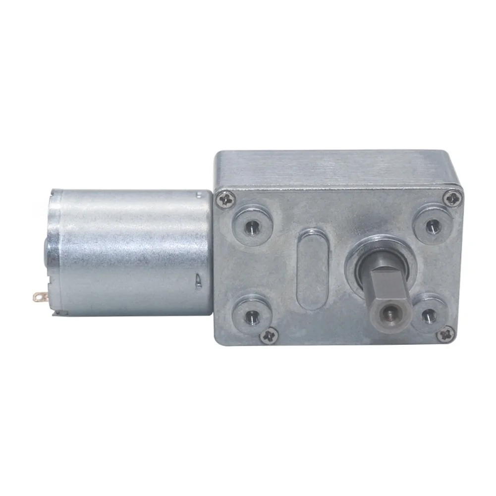JGY370 Motor High for Torque Gear Motor For Robotic Arms Precision-cut Copper Worm Drive Rated Voltage 12V No-load Current 60mA
