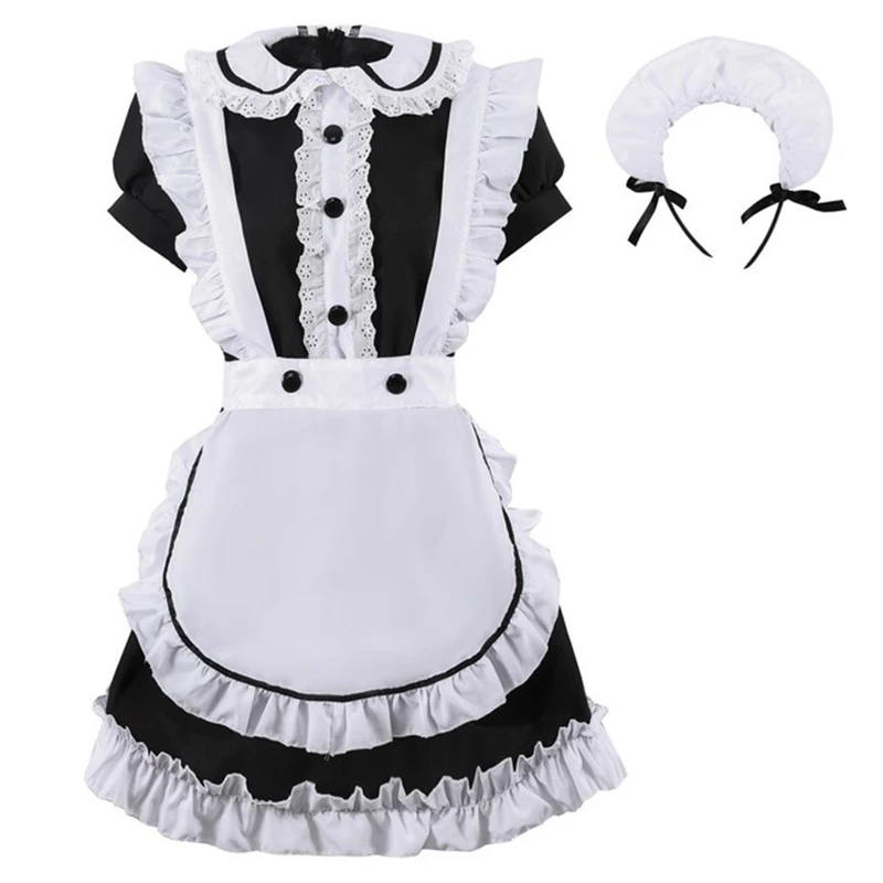 Lolita maid cosplay traje babydoll vestido uniforme erótico role play bonito ao vivo mostrar feminino lingerie maid cos ternos senhoras outfit