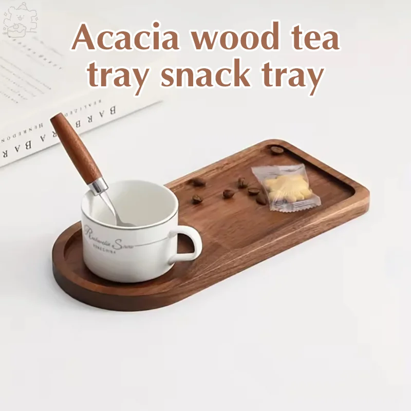 Wooden Japanese Breakfast Tray,Food CupTrays Decorative Wood Tray Afternoon Tea Tray