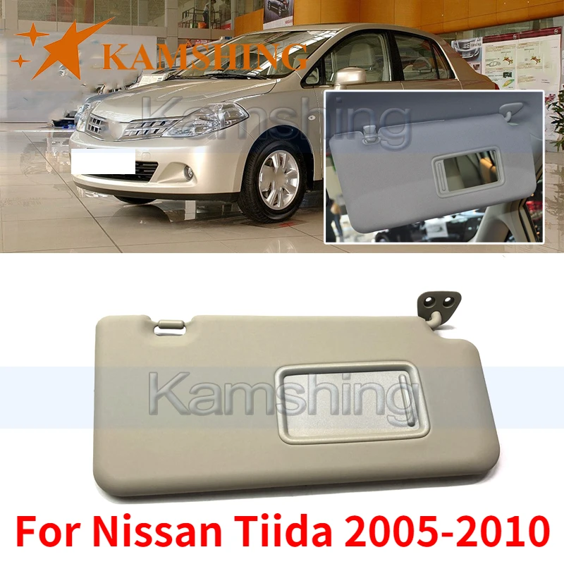 Kamshing For Nissan Tiida 2005-2010 Car Inner Sun Visor Sun Shade Front Windscreen Sun Visor Anti Dazzle Sunshield With Mirror