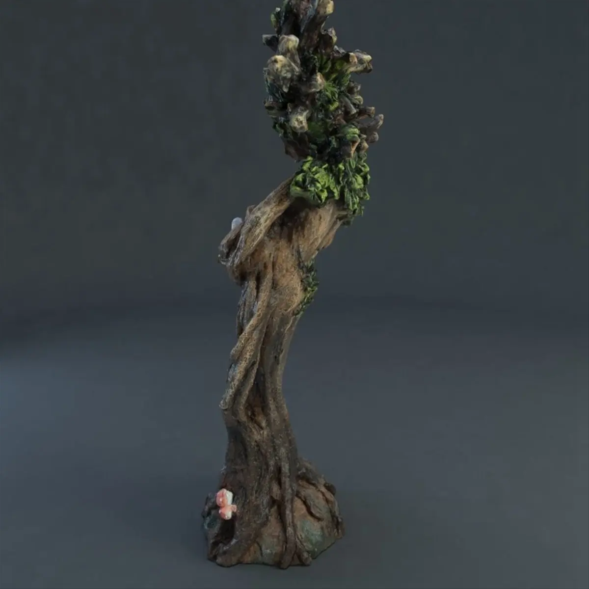 A32I Baummann und Vogel Statue aus Kunstharz, Tischdekoration, Garten-Göttin-Skulptur