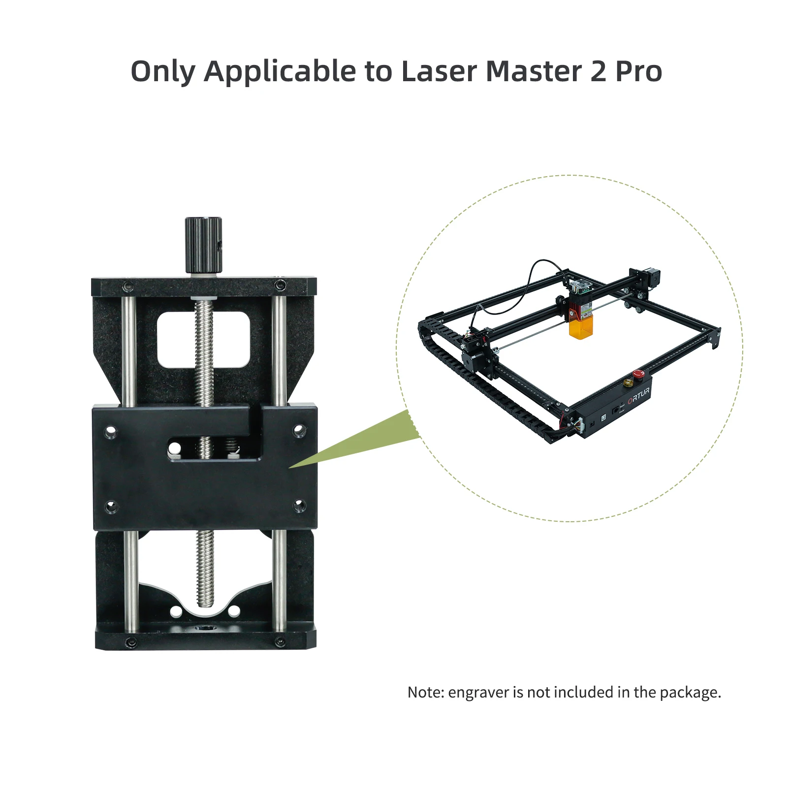 Ortur Laser Head Adjuster Focusing Controller Accessory Z-axis Sliding Kit Setter Table for CNC Engraving and Cutting Machine