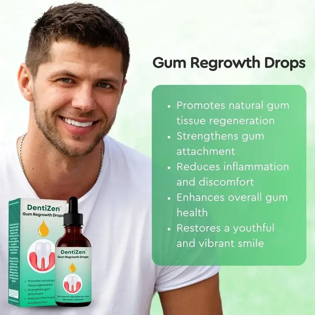 Gingival Repair Drops Care Improve Gingival Atrophy and Bleeding for Gingivals Relieve Periodontal Blistering Oral Cleaning Care