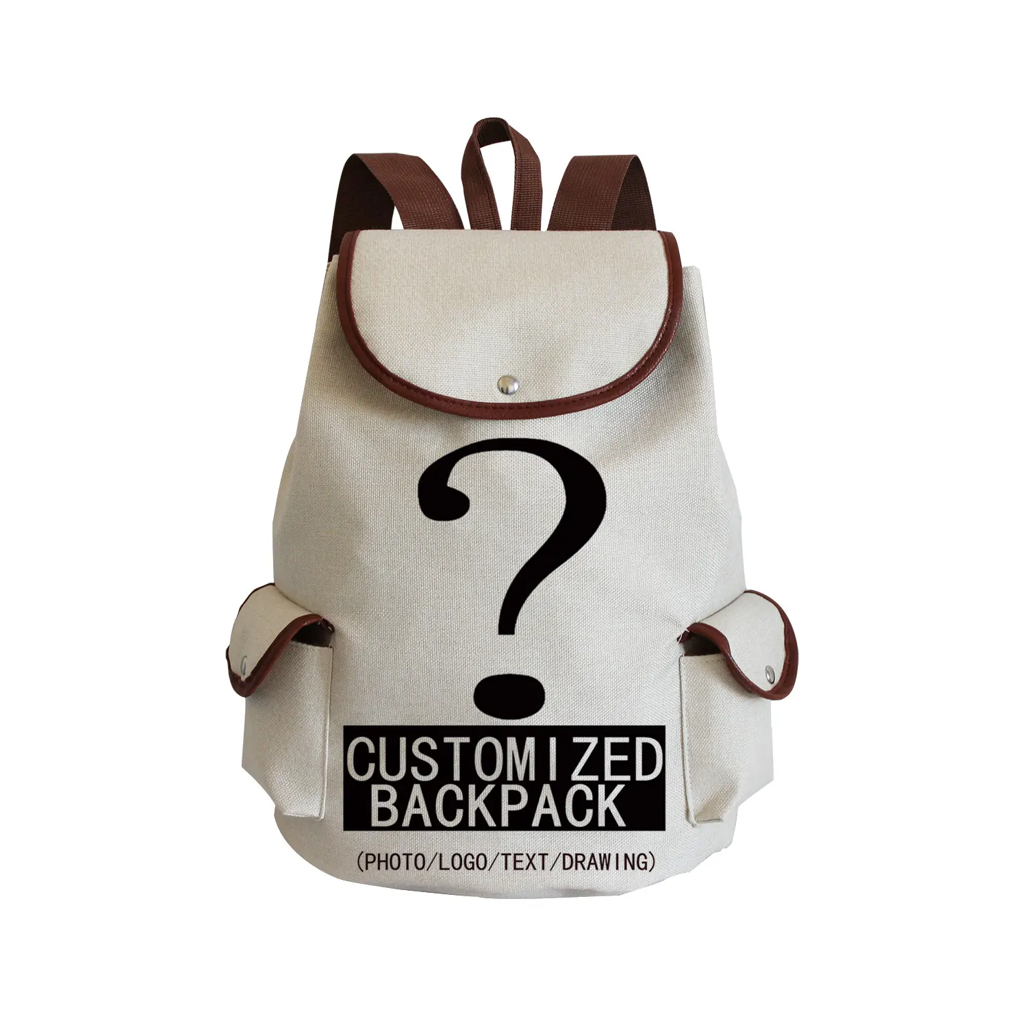 Cute Animal Print Backpack Children\'s School Large Capacity Book Bags Open Pocket Cartoon Cat Rabbit Pattern Backpack Customized