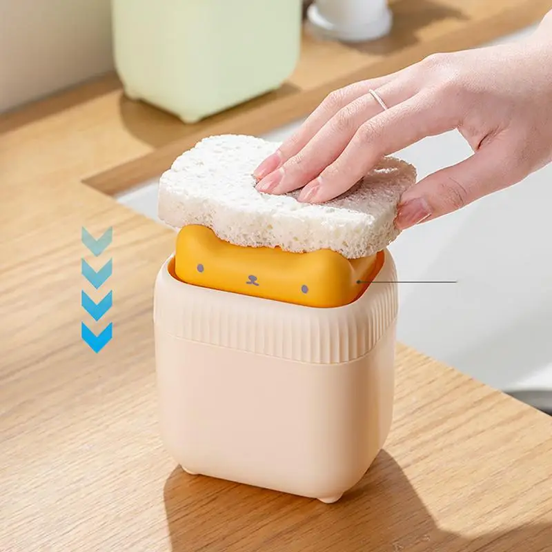 

Kitchen Soap Dispenser Cute Kitten Shape Press Liquid Hand Soap Jar Dishwashing Soap Pump Dispenser Countertop Soap Dispenser