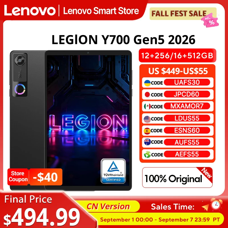Lenovo Legion Y700 第5世代 中国版 16+512GB 黒 特別割引