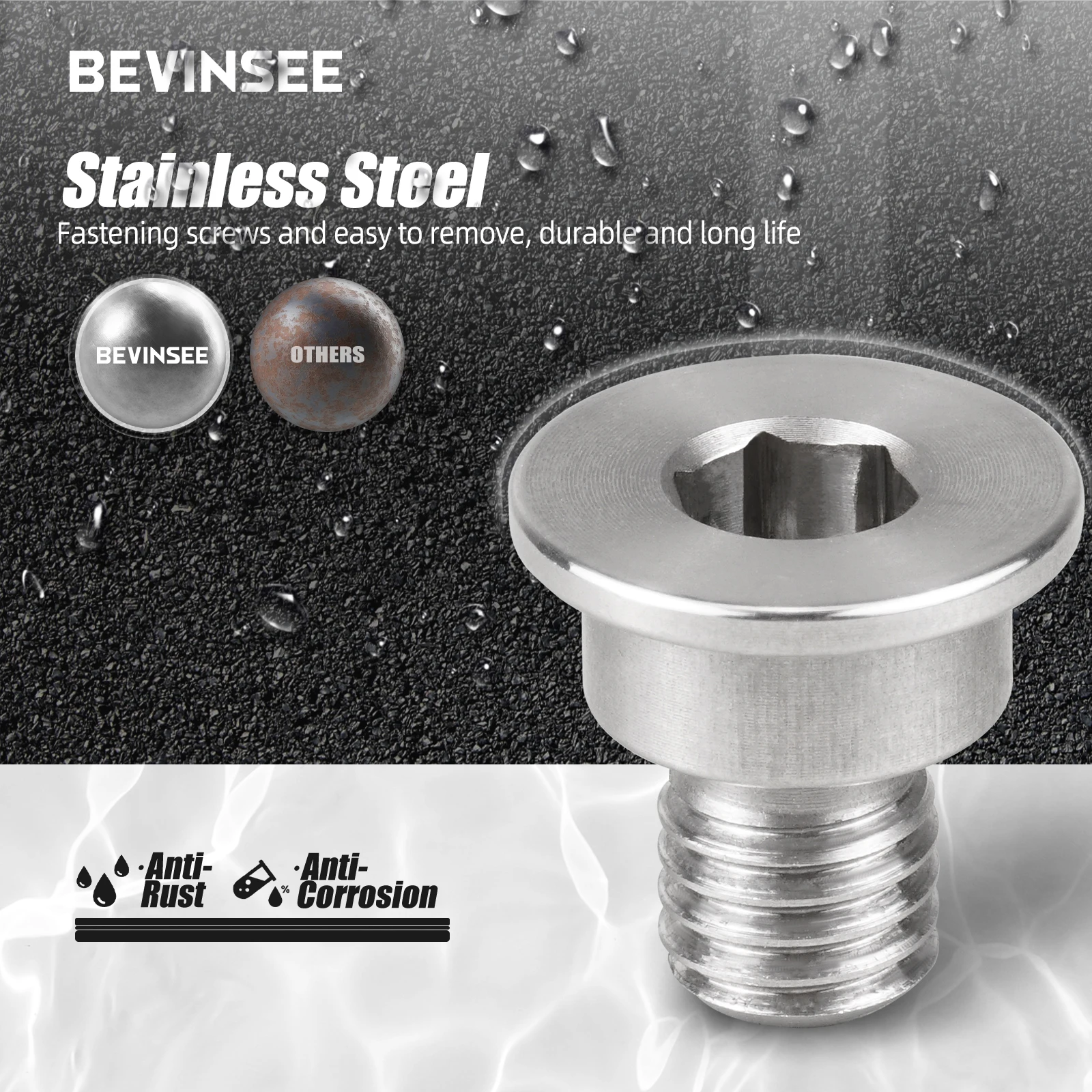 4x parafusos de disco de freio inoxidável parafusos de retenção de disco para bmw x5 e70 f15 x3 e83 x1 e84 e46 e60 e90 e92 f22 f30 f34 f10 g12 g32 z4