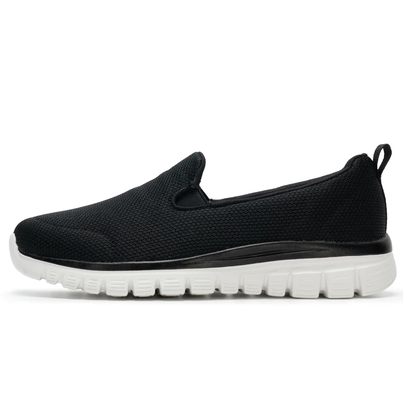 

Женские туфли без шнуровки Skechers, туфли с неглубоким носком, дышащая обувь на плоской подошве с сеткой, повседневная спортивная обувь, прогулочная обувь 100842-Bkw