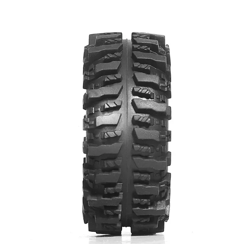 4pcs 55mm 1.0" Soft Rubber Wheel Tire Mud Tire for 1/18 1/24 RC Crawler Car TRX4M SCX24 AX24 Upgrade Parts Accessories