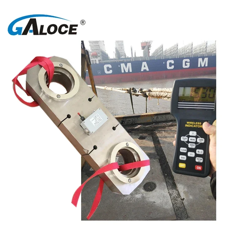 GWD500 high quality dynamometer wireless shackle type load cell 50Ton