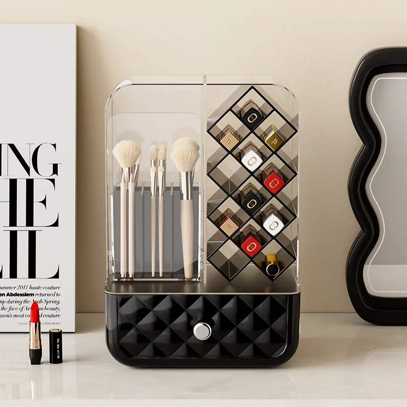 

Drawer Makeup Organizer, Multifunctional Desktop Vanity Storage for Lipstick and Cosmetics