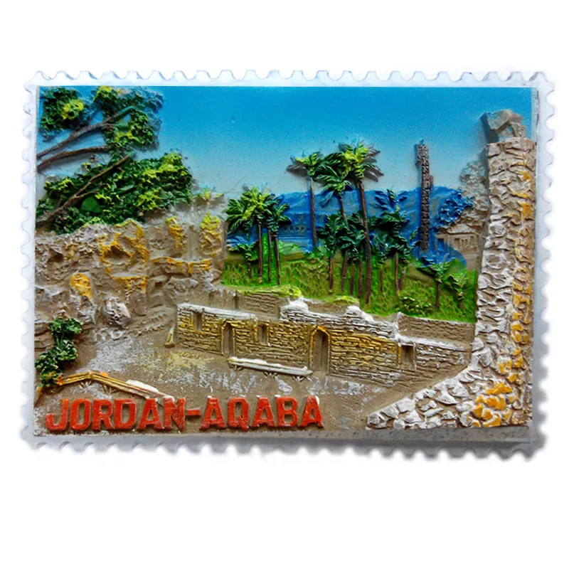 Jordan Fridge Magnets The ruins of Petra Tourist Souvenirs Fridge Stickers Home Decor Photo Wall Magnetic Stickers Wedding Gifts