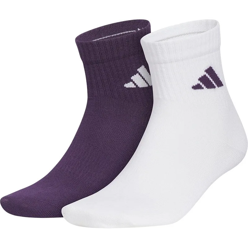 Adidas new men's and women's classic medium tube sports socks two pairs KC1502