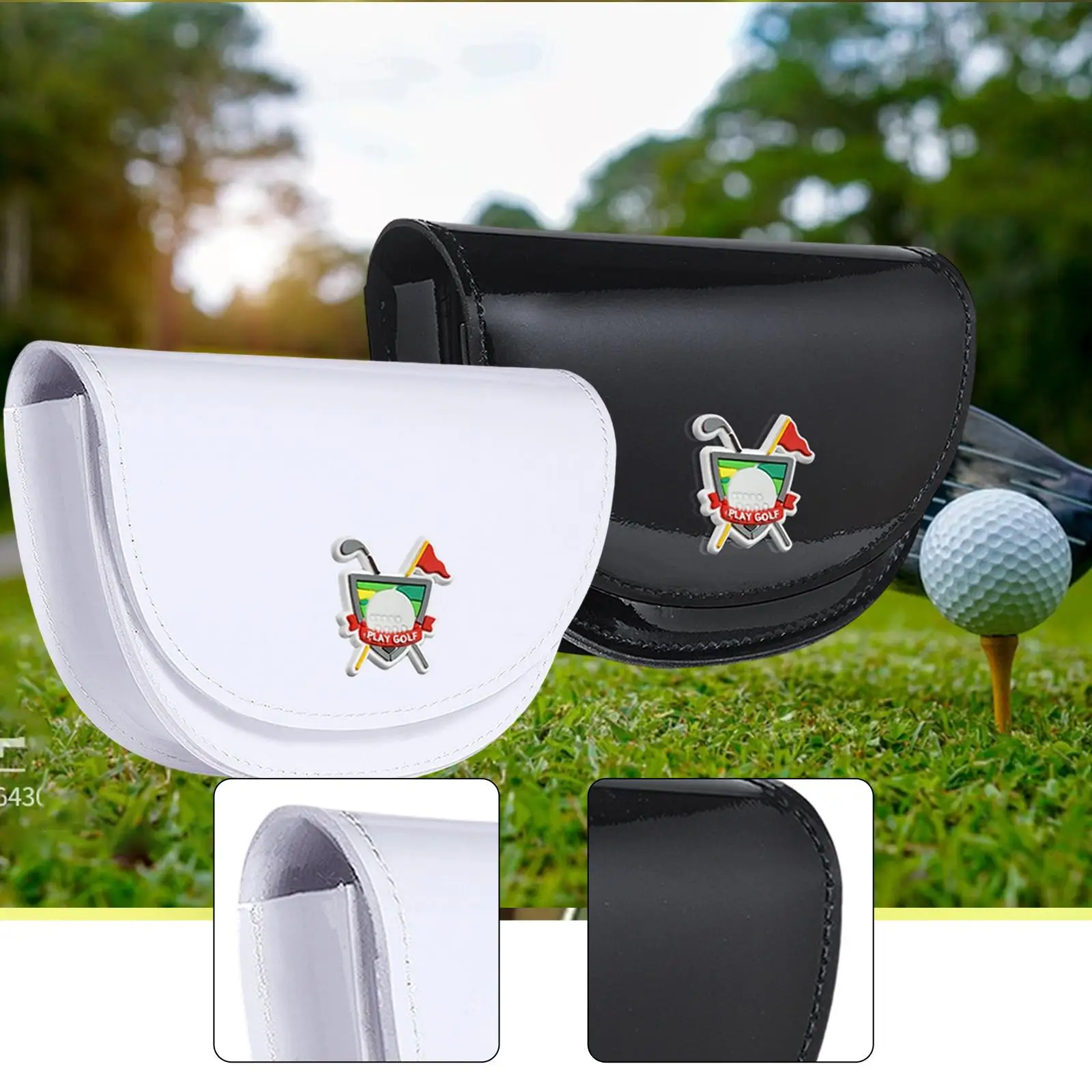 

Golf Ball Waist Bag Golf Rangefinder Carrying Case, PU Leather, Lightweight, Waterproof Carry Pouch Rangefinder Carry Bag