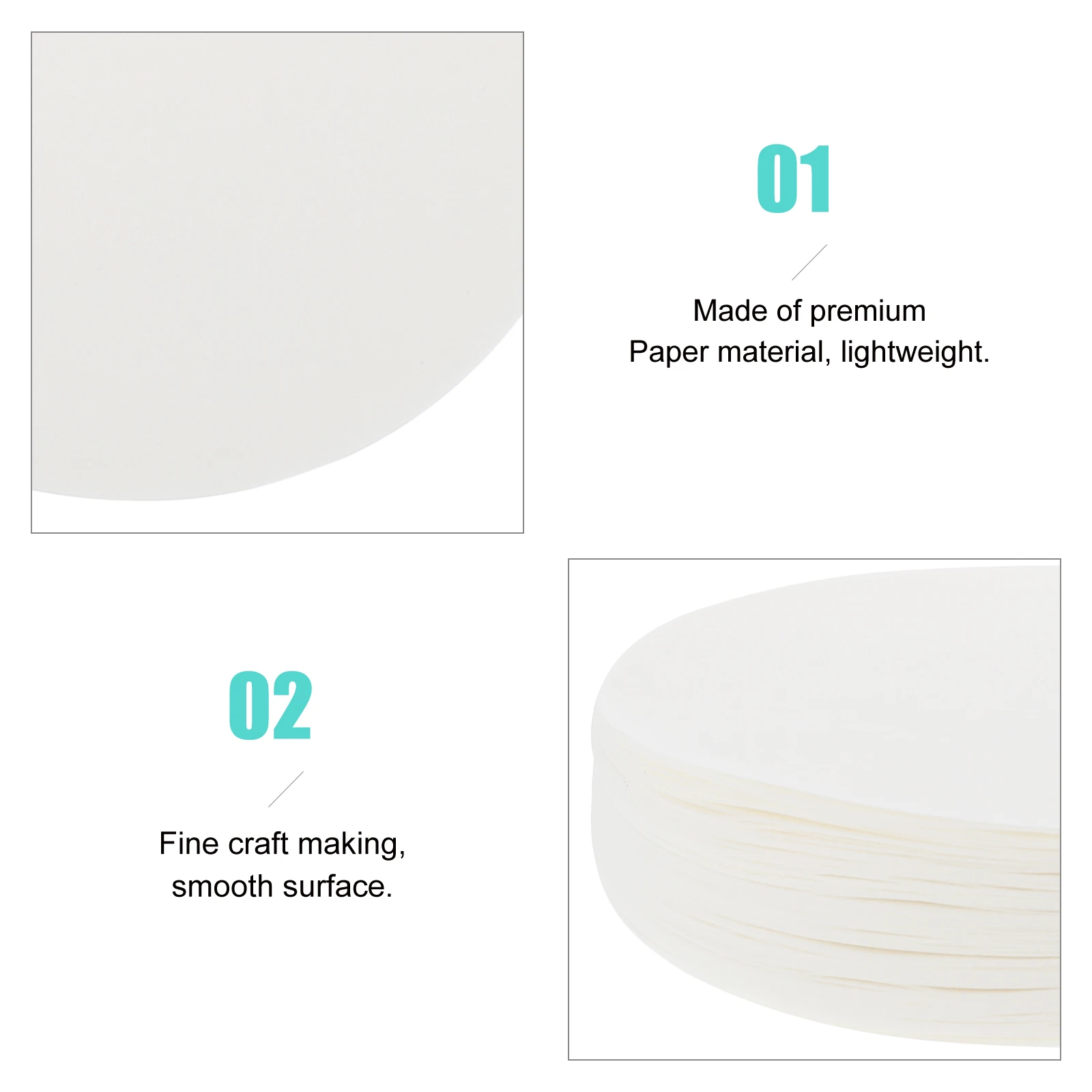 

100 Sheets Papers for Absorbent Labs Filter Experiment Laboratory Qualitative Absorbing