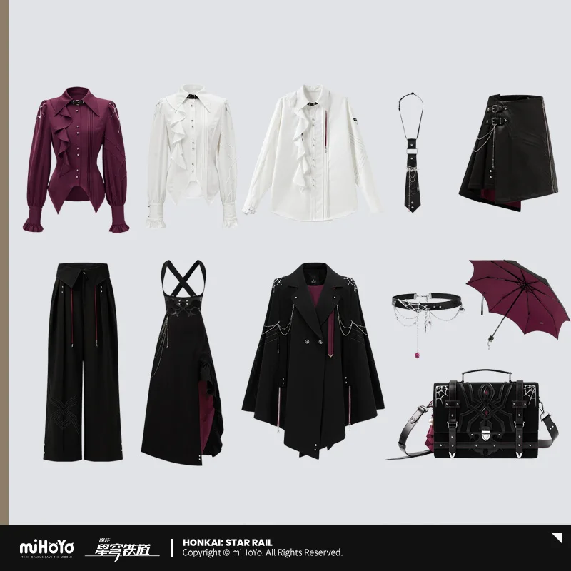 

Официальный товар Sunsyea Honkai Star Rail miHoYo, оригинальный аутентичный впечатляющий плащ на тему Kafka, пальто