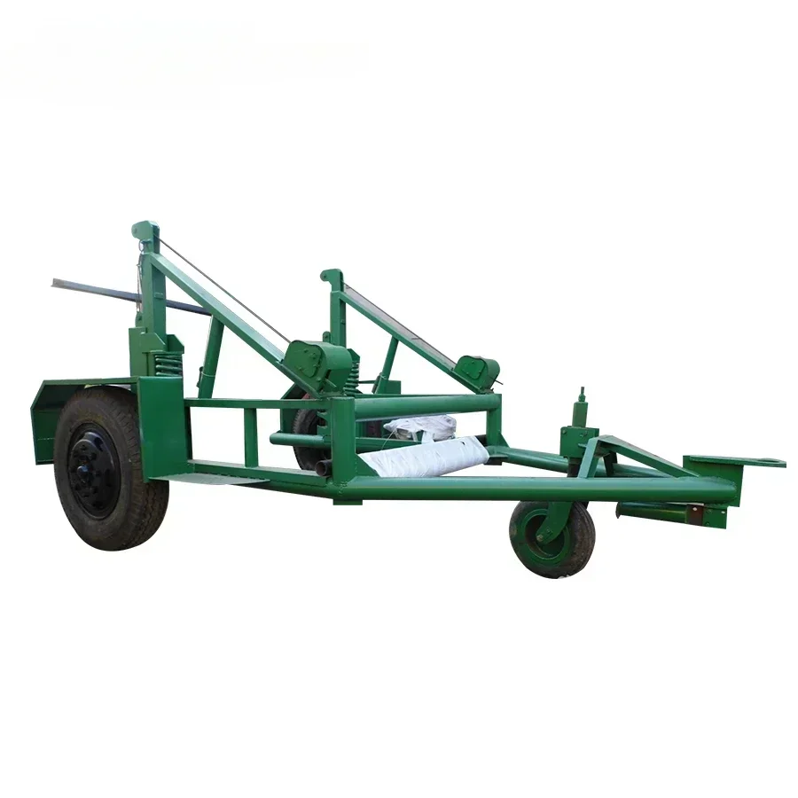 Hydraulic Plastic Steel Cable Drum Carriage Reel Trailer Hot Sales with Winch for Efficient Cable Management