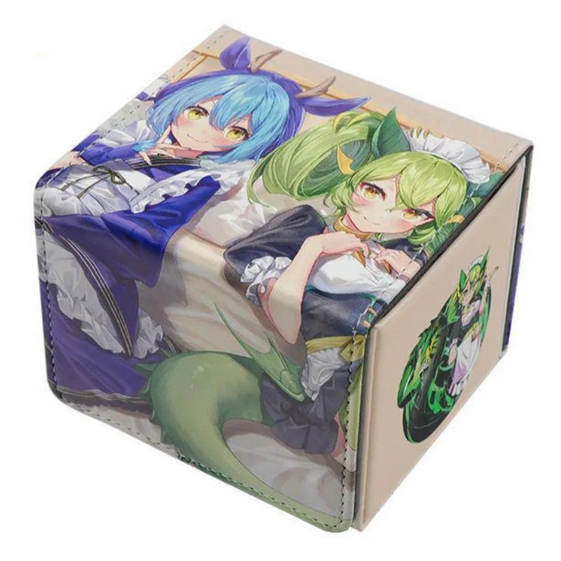 Yugioh Cards Box PTCG OPCG Laundry Parlor Dragonmaid Anime Game 100+PU Magnetic attraction Portable Protection Storage Cards Box