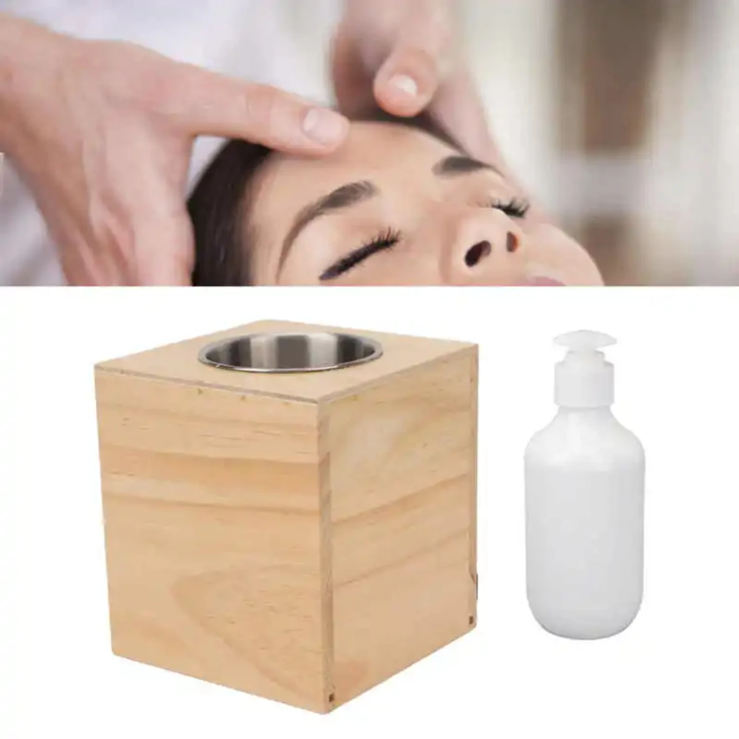 Automatic Massage Oil Heater Adjustable Temperature Single Bottle  Heating Essential Oil Lotion Cream Warmer 110-250V