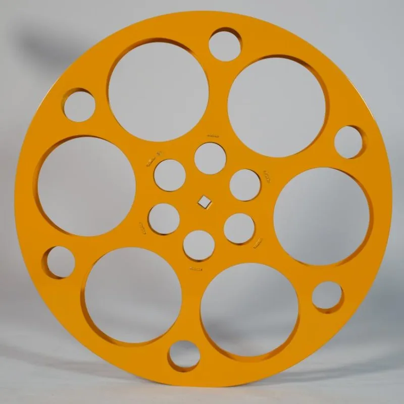 Vintage 16mm Movie Film Reel New Iron Film Spool With Film Strip Decorative Display Ornament Shooting Prop Collectible