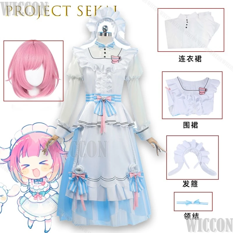

Project Sekai HonoEmu Sanrio Collab Cosplay Costume Kawaii Anime Dress Colorful Stage Character Outfit Christmas Gift Cos Cross