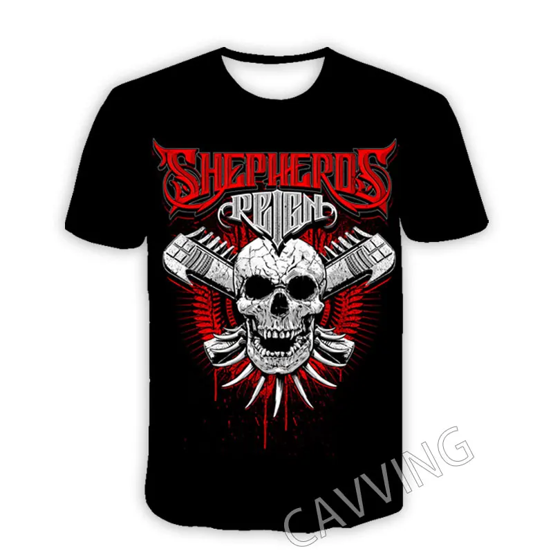 CAVVING 3D Printed  Shepherds Reign Band  Casual T-shirts  Hip Hop T Shirts Harajuku Styles Tops Clothing for Men/women