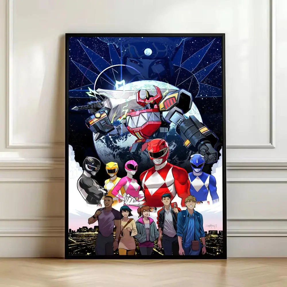 TV M-Mighty Morphin Power Rangers Painting Calligraphy HD Art Wall Waterproof Home Living Room Bedroom Bar Decorative Paintings
