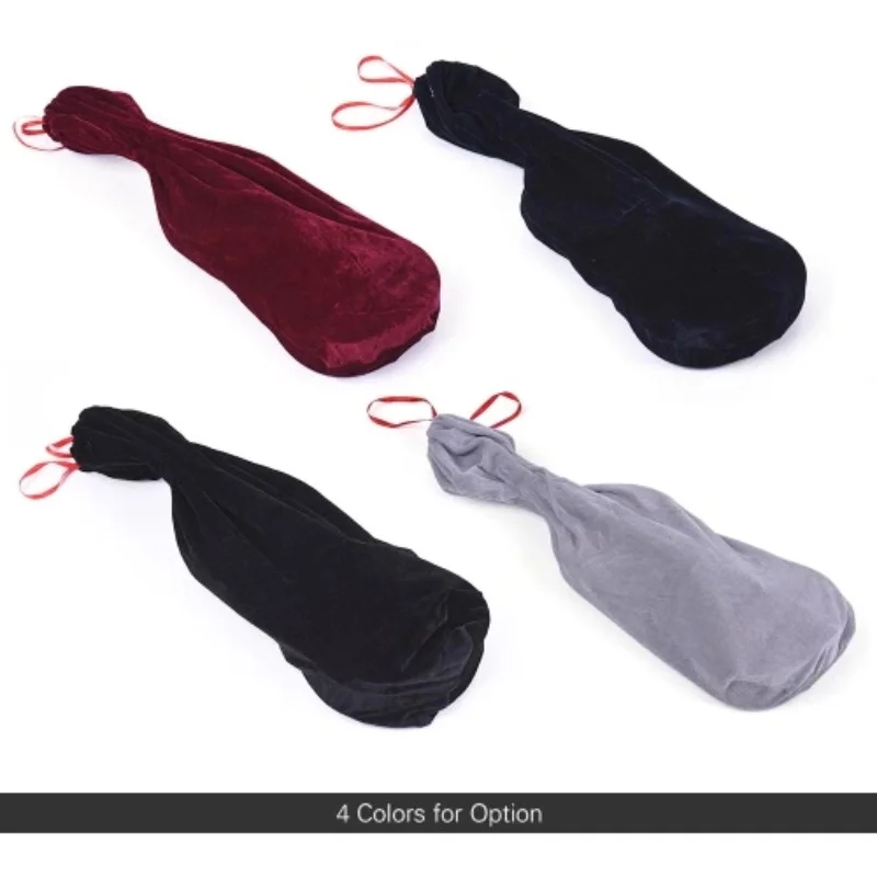 

4 шт. мягких хлопковых чехлов для скрипки 4/4 и 3/4, защитные, из атласной ткани, на шнурке, аксессуары для музыкальных инструментов, красный/синий/серый/черный