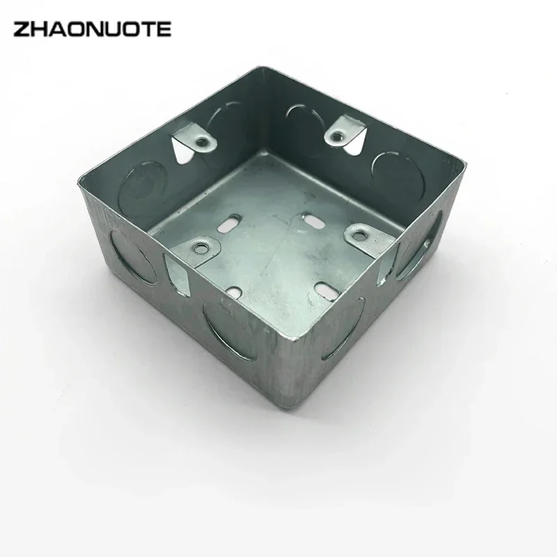 Type 86 Iron Surface Mounted Bottom Box CK Line Box Iron Galvanized 86*86*40mm Metal Junction Box