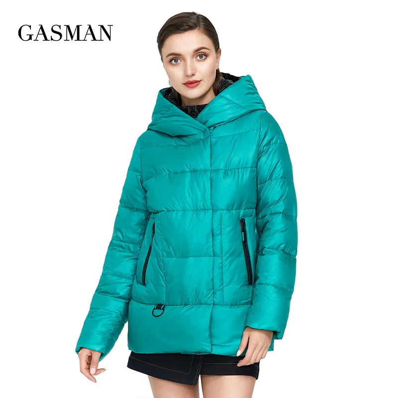 GASMAN 2022 Women\'s winter jacket hooded down parka Women\'s coat zipper warm outwear Female fashion thick puffer jacket new 072