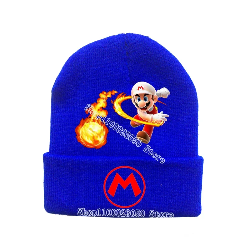 الشتاء سوبر ماريو القبعات الصوفية الكرتون ماريو بروس القبعات الشارع في الهواء الطلق الساخن لعبة محبوك قبعة بنين بنات الكبار هدايا عيد ميلاد