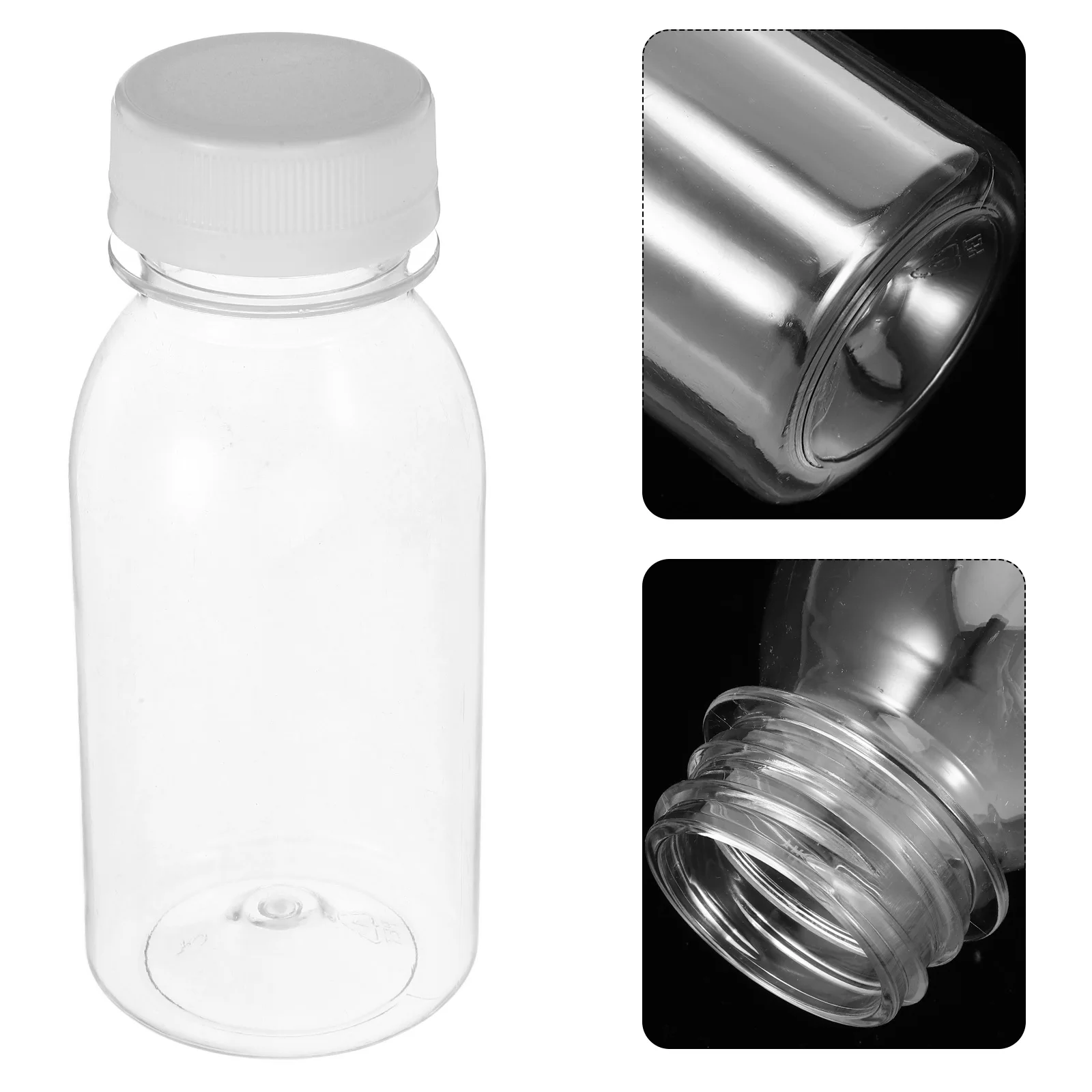 

10pcs 200Ml Clear Plastic Beverage Bottles Mini Water Bottle Drinks Milk Juice Shots Liquid Containers Night Market