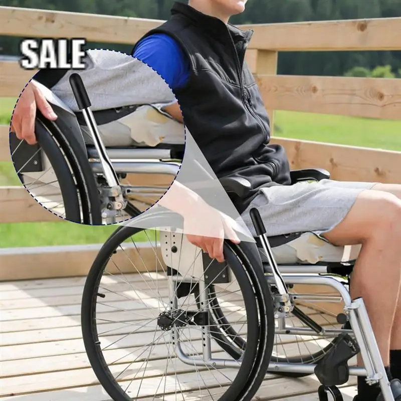 

2 шт., удлинители тормозных ручек для инвалидных колясок, удлинители тормозов для инвалидных колясок, силовое кресло для тяжелых откидных инвалидных колясок-A68E