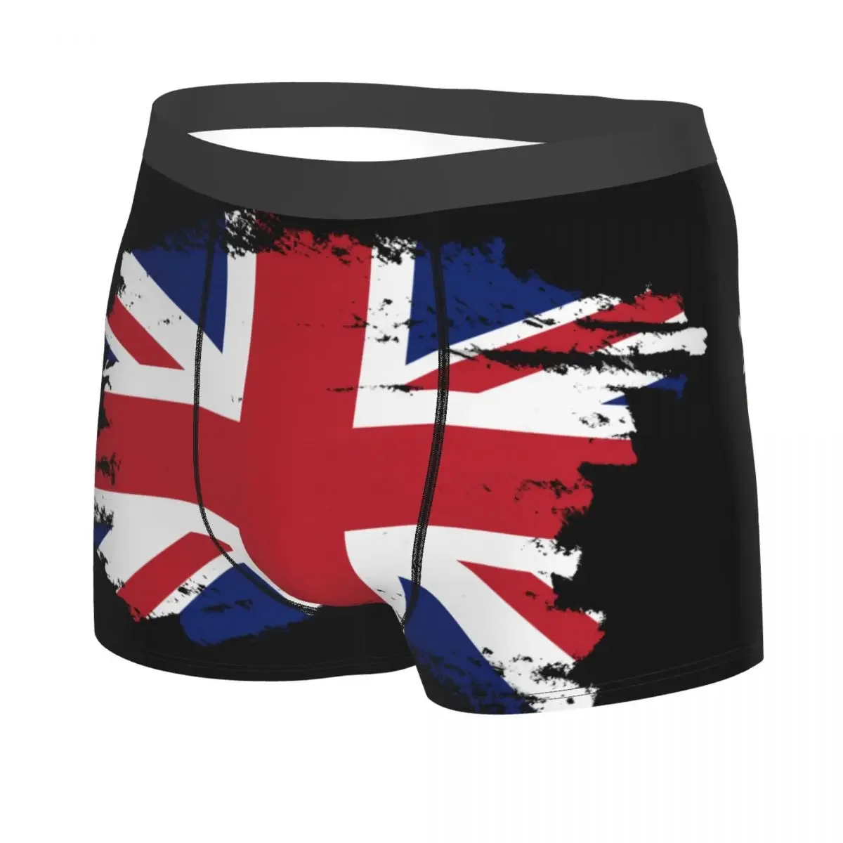 Custom Novelty UK Flag Boxers Shorts Panties Male Underpants Breathbale Union Jack British Proud Briefs Underwear