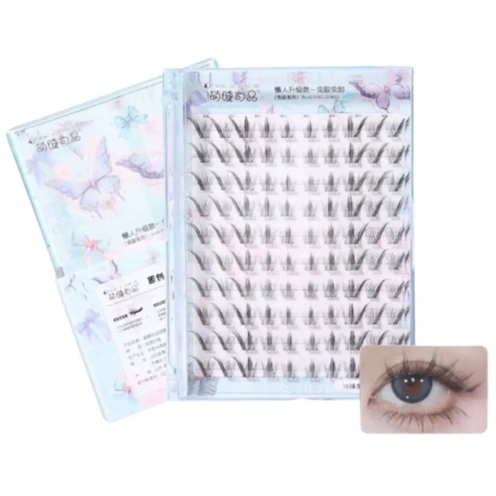 

Glue-Free 100 Clusters Lashes Korean Style Natural Thick Segmented Eyelashes Bundles DIY Soft Cross-Cluster Eyelashes