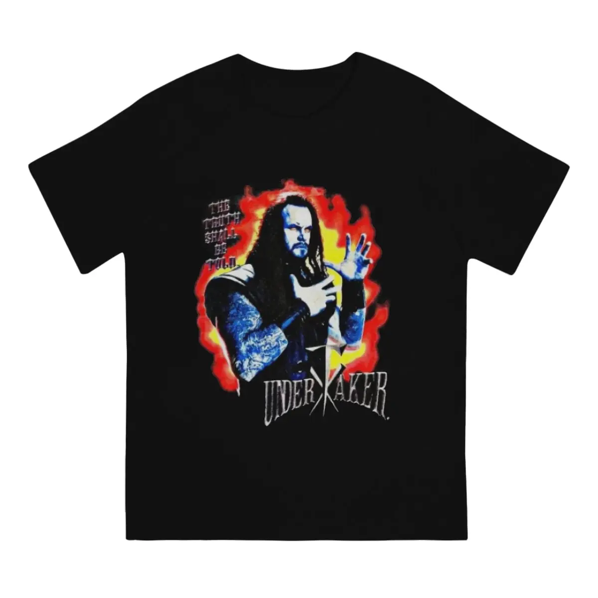 Former American Professional Wrestler Man's TShirt The Undertaker Short Sleeve Fabric T Shirt Humor Top Quality Birthday Gifts