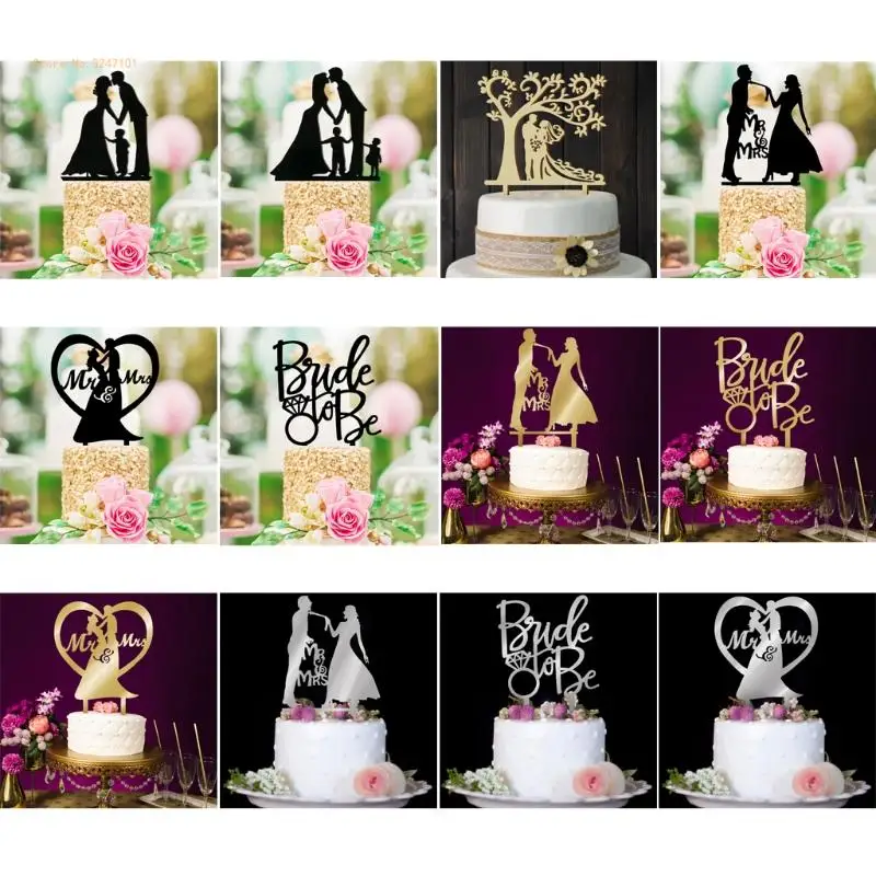 sposa per essere Cake Cupcake Matrimonio Fidanzamento Decorazione festa nuziale Dropship