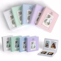 64 Pockets Photo Album Inch Pictures Storage Case Stamps Instant Camera Tickets Cards Organizer for Fujifilm Instax Mini 12/11/9