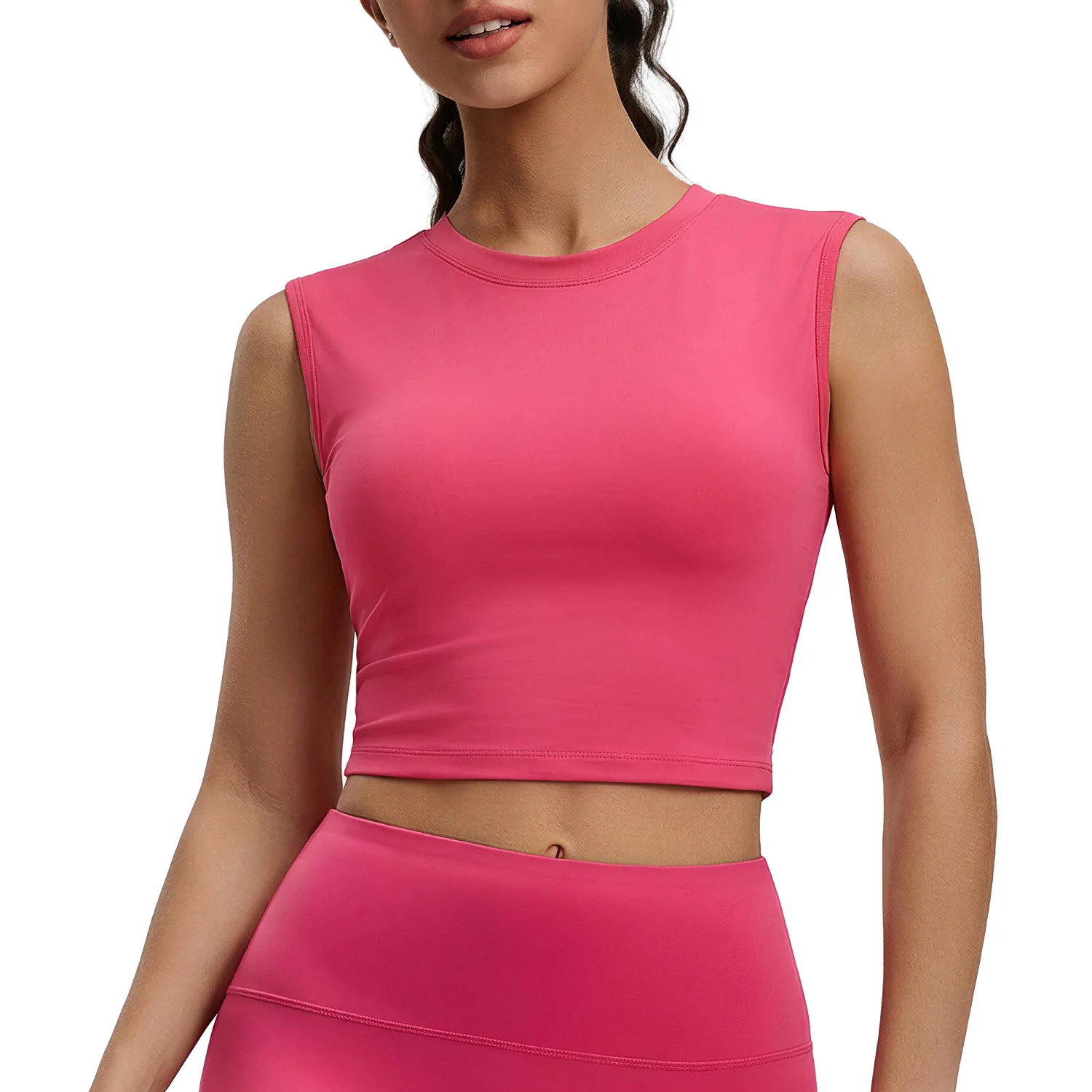 High Sense Open Back Yoga Bra for Women Hollow Twist Knot Back Integrated Cup Sports Vest Sleeveless Pilates Gym Training Athlet