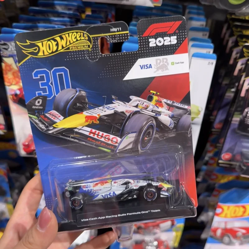 Hot Wheels Premium HRV11 F1 Diecast Race Car 2025 Ferrari Mercedes Red Bull Haas Hamilton Alloy Mini Model For Formula 1 Fans Co view 4