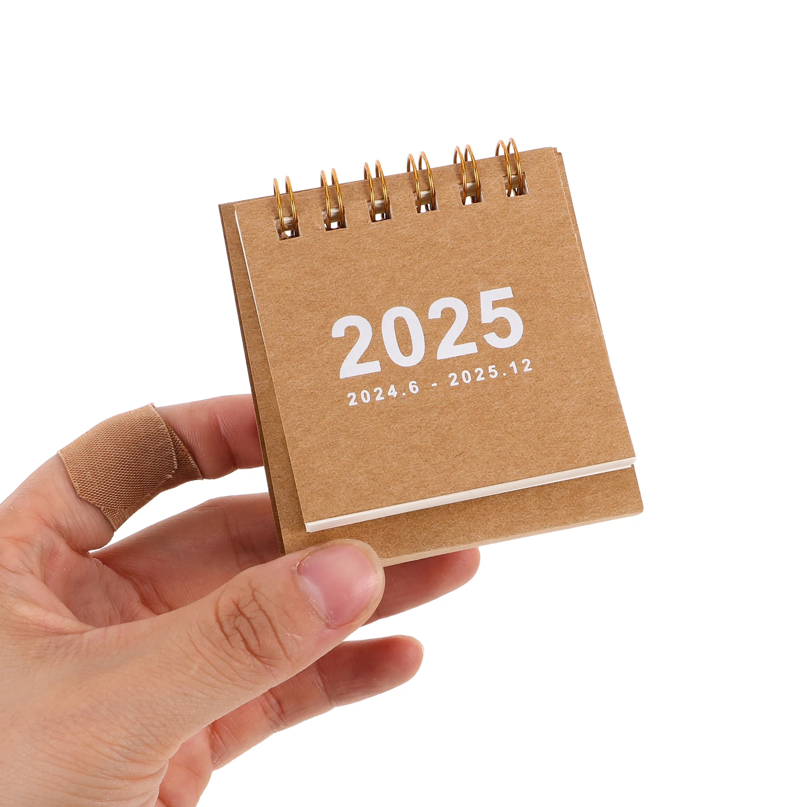 2 قطعة 2025 تقويم الطاولة الصغيرة قوي دوامة ملزمة مكتب مخطط 2024.06-2025.12 الاستخدام اليومي مكتب المنزل الجدول السنوي #5