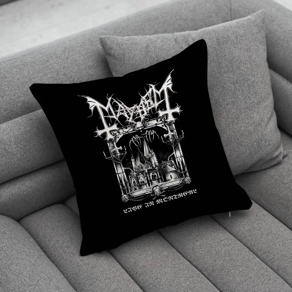 M-Mayhem Deathcrush Print Pattern Sofa Cushion Cover Pillowcase Home Party Car Bedding