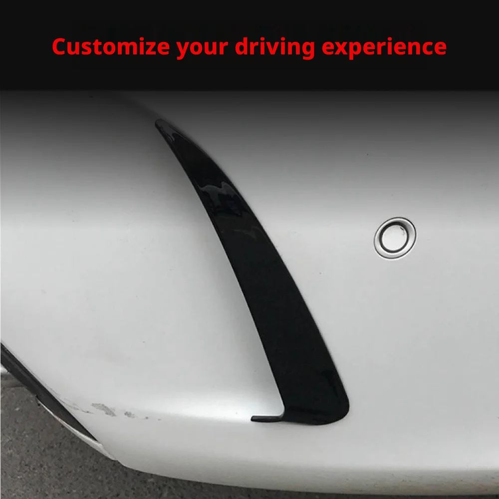 Car Rear Bumper Side Air Vent Trim Covers Spoiler Splitter For Mercedes-Benz C-Class W205 2015 2016 2017 2018 2019 2010 2021