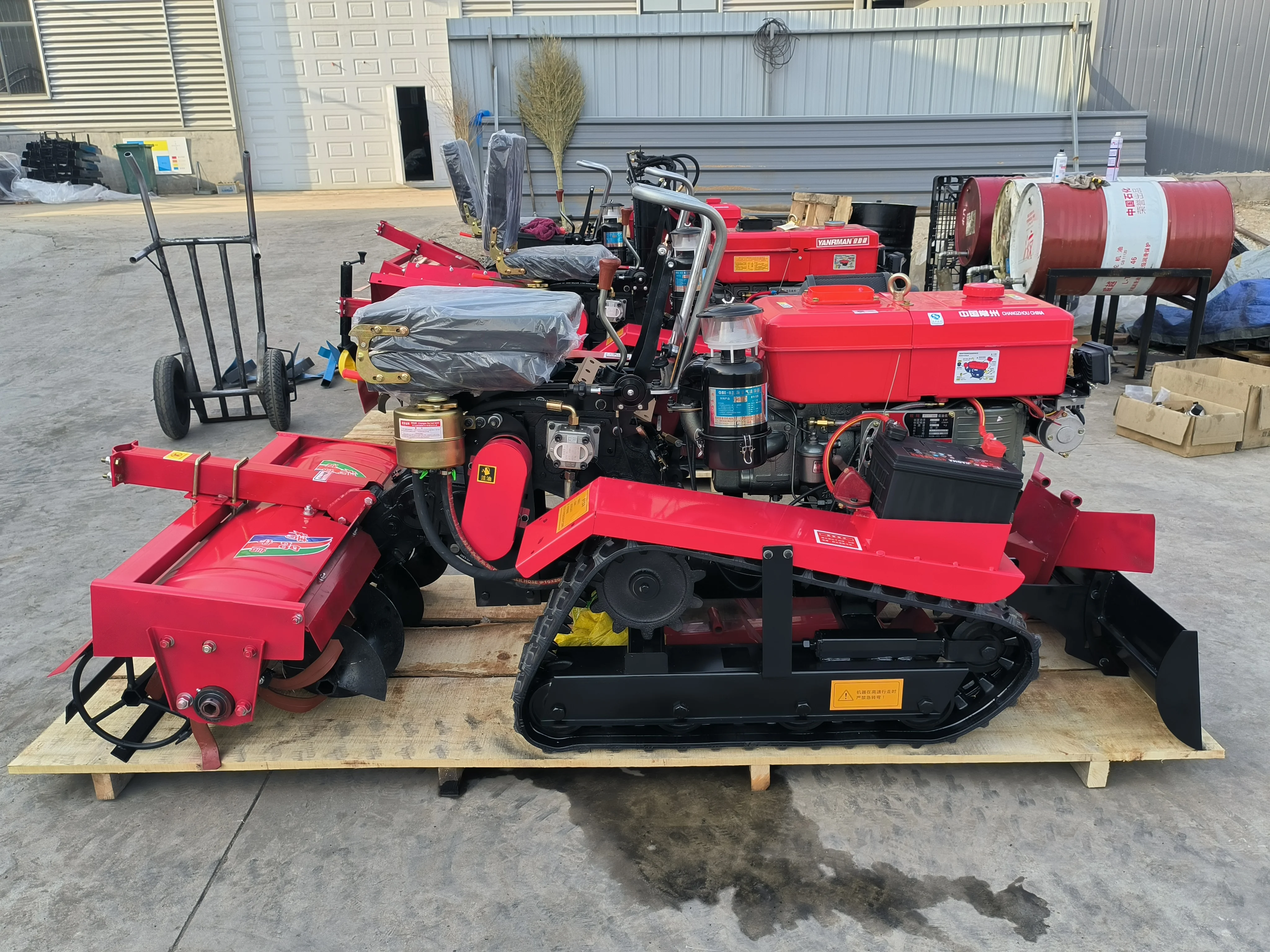 25 лошадиных сил, 35 лошадиных сил, сельскохозяйственный дизельный гусеничный роторный культиватор