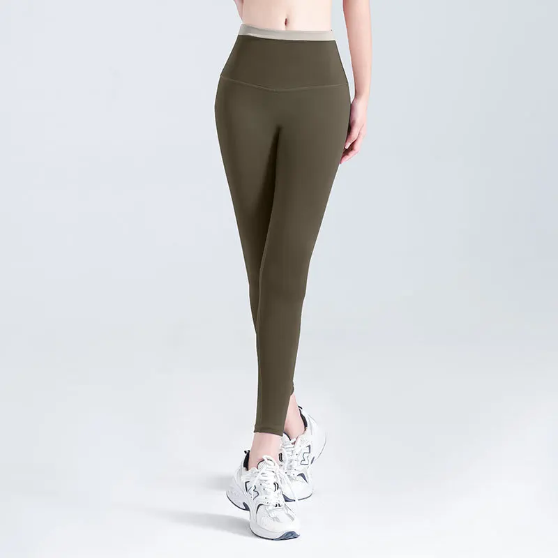 Women Sport Leggings Elastic High Waist Yoga Pants Hip-Lifting Gym Legging Slim Running Trousers Quick Dry Fitness Tights Female