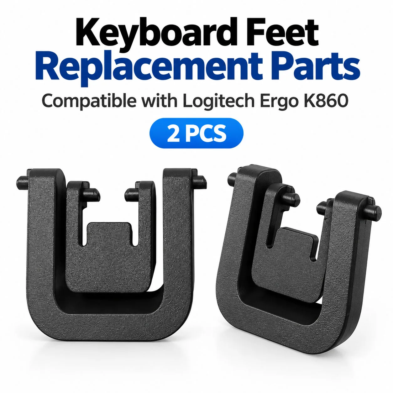 2pcs Keyboard Feet Replacement Parts Compatible with Logitech Ergo K860 Wireless Ergonomic Keyboard Feet Holder