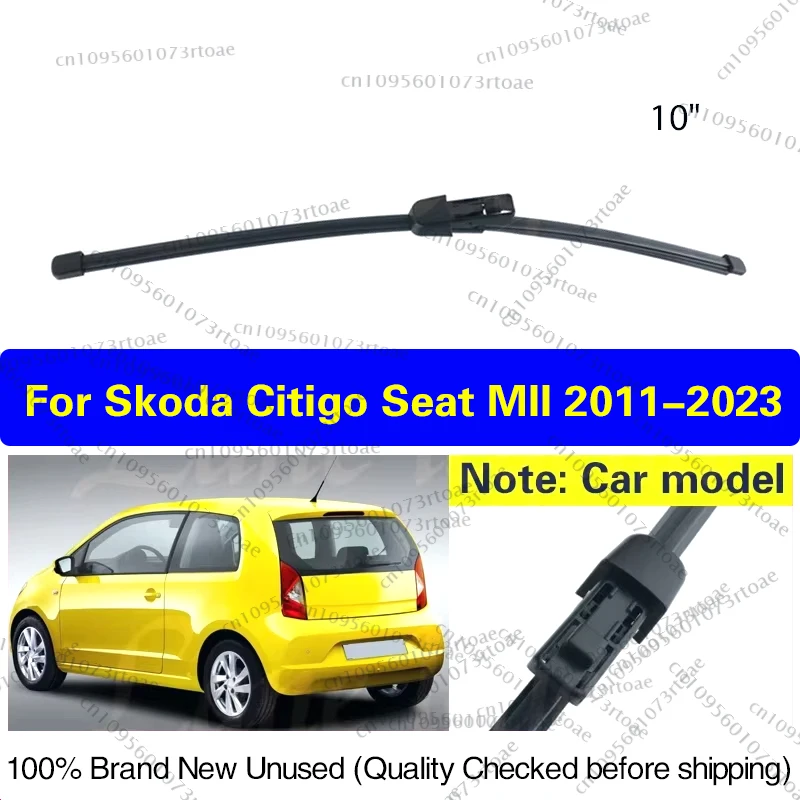 

Wiper 10" Rear Windscreen Wiper Blade For Skoda Citigo Seat MII 2011 - 2023 Windshield Windscreen Clean Tailgate Window
