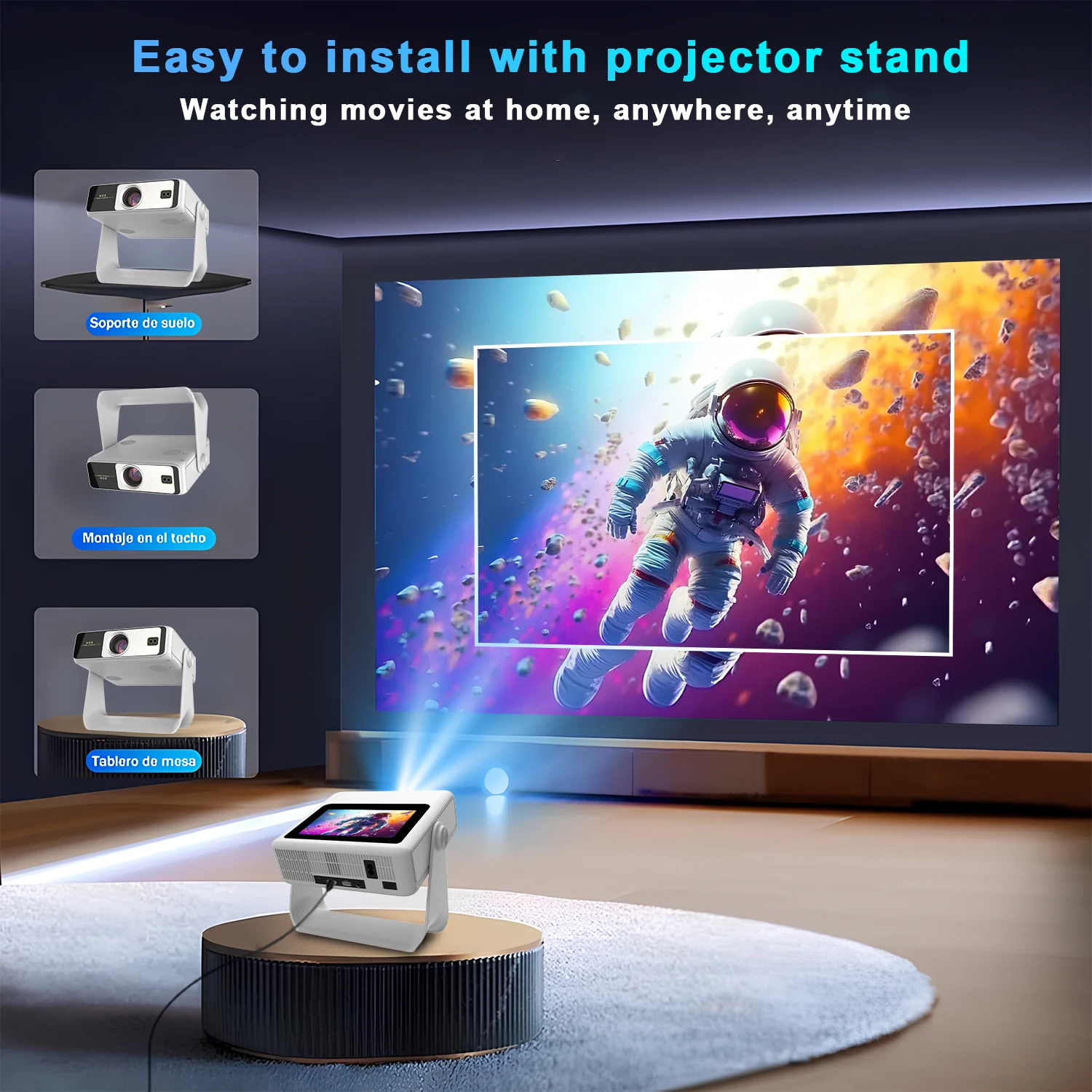 3-in-1 Tablet Projector 7